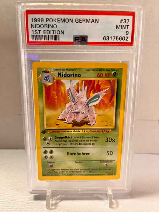 Nidorino 1st Edition PSA9 Base