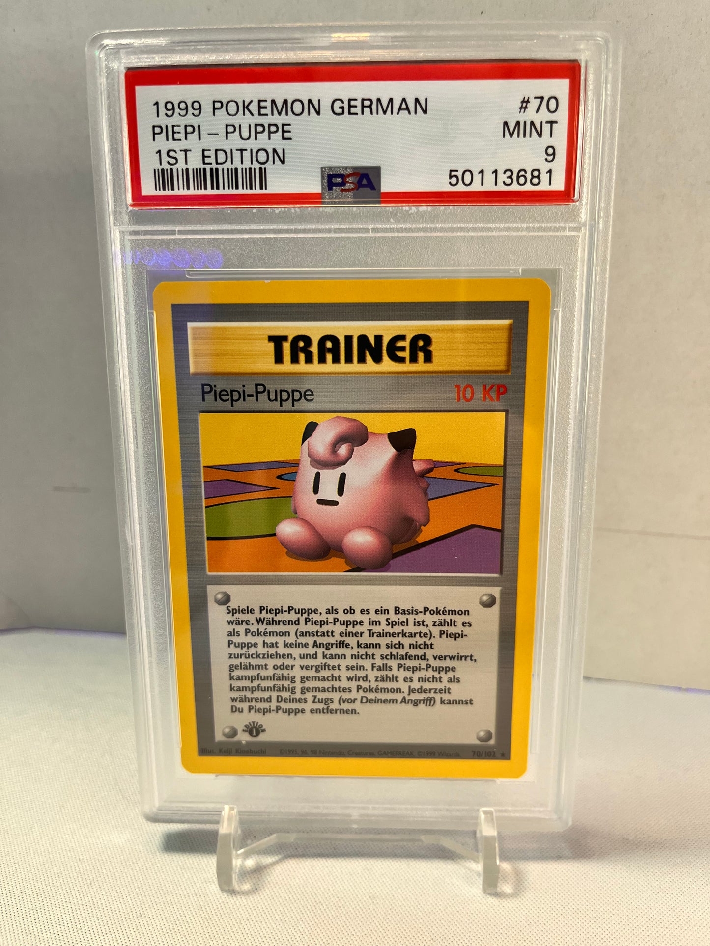 Pipie-Puppe 1st Edition PSA9 Base