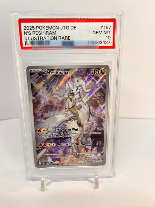 Ns Reshiram JTG 167 PSA10, DE