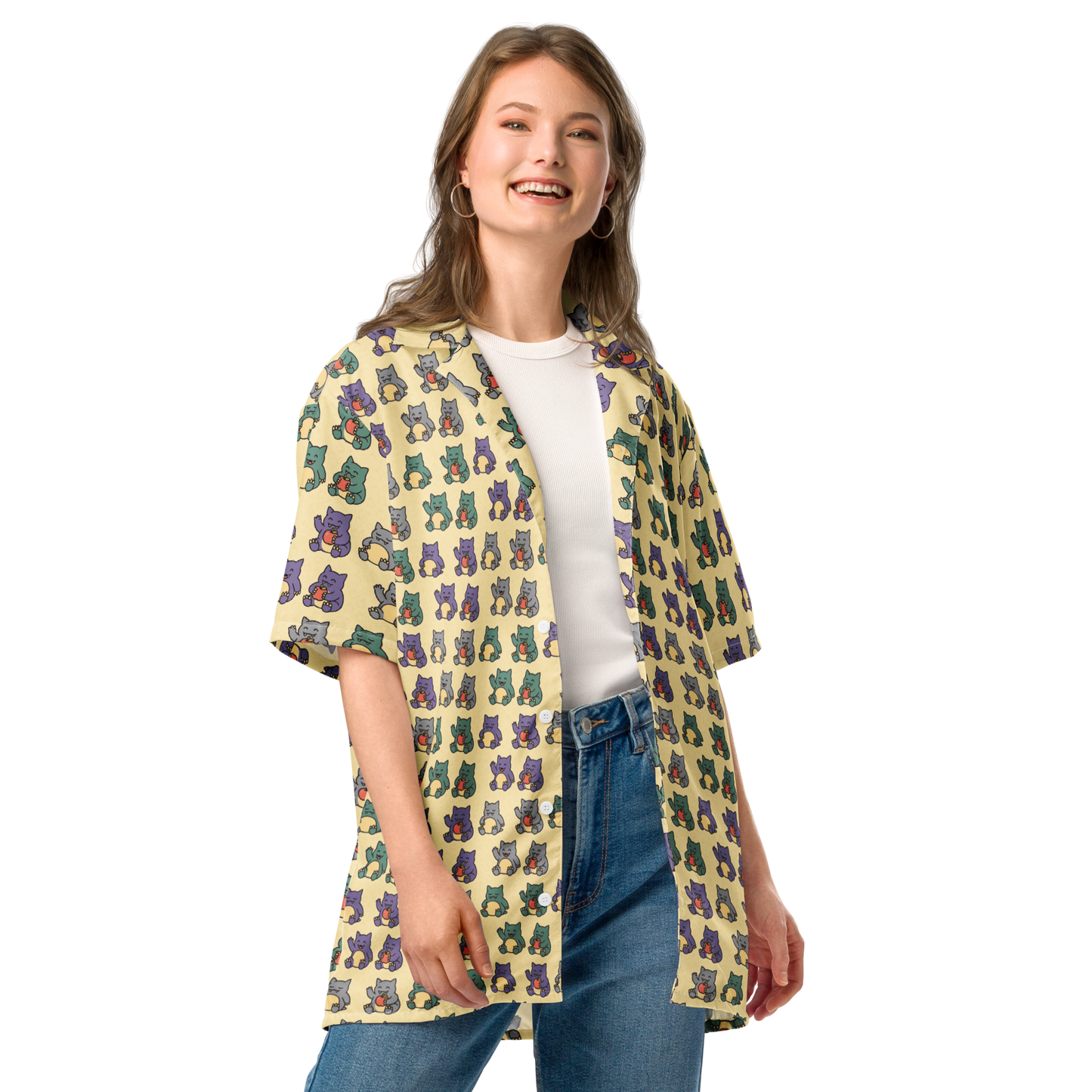 PixelPaper Bären - Unisex Hemd mit Knöpfen