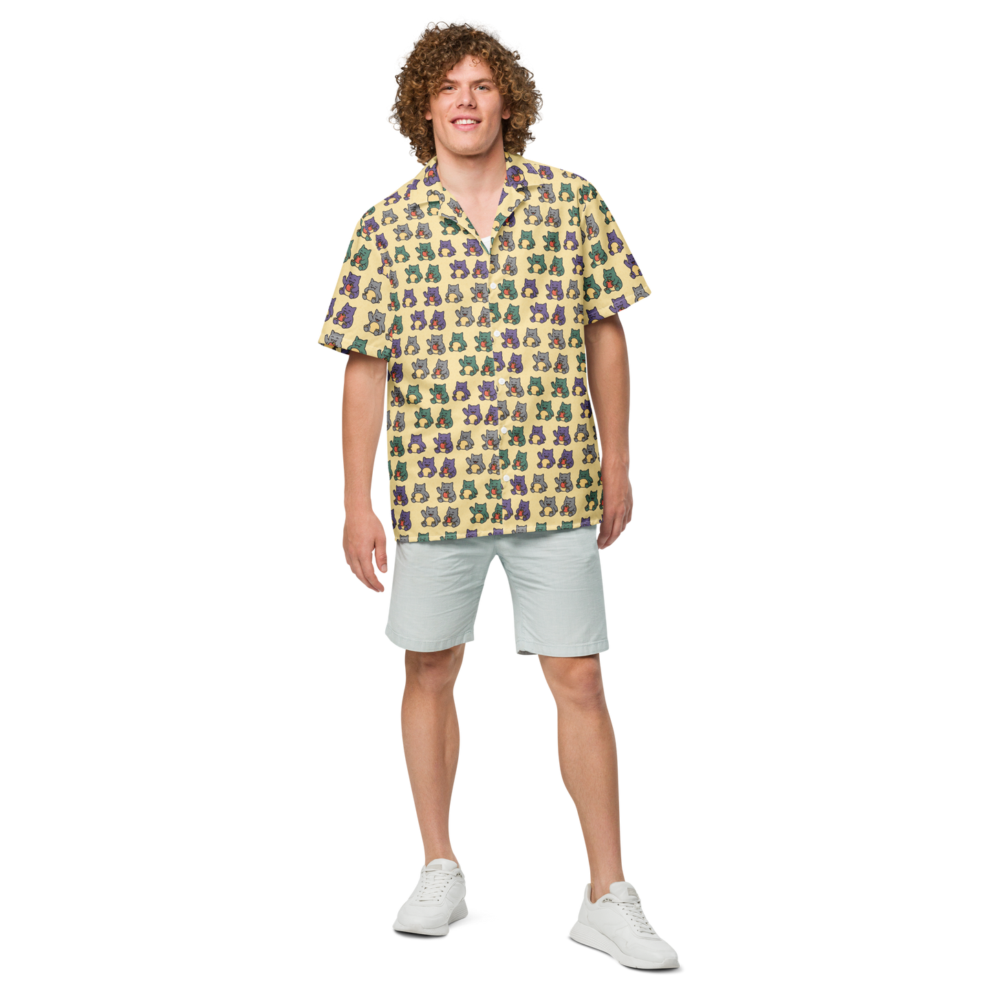 PixelPaper Bären - Unisex Hemd mit Knöpfen