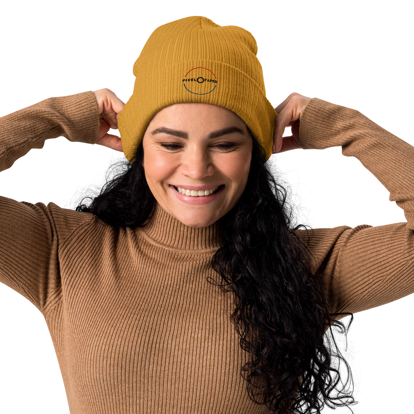 PixelPaper Gerippte Bio-Beanie