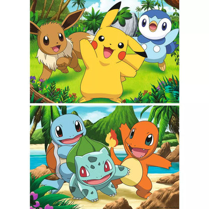 Kinderpuzzle Pokémon Pikachu und seine Freunde (2 × 24 Teile) – Ansicht 1