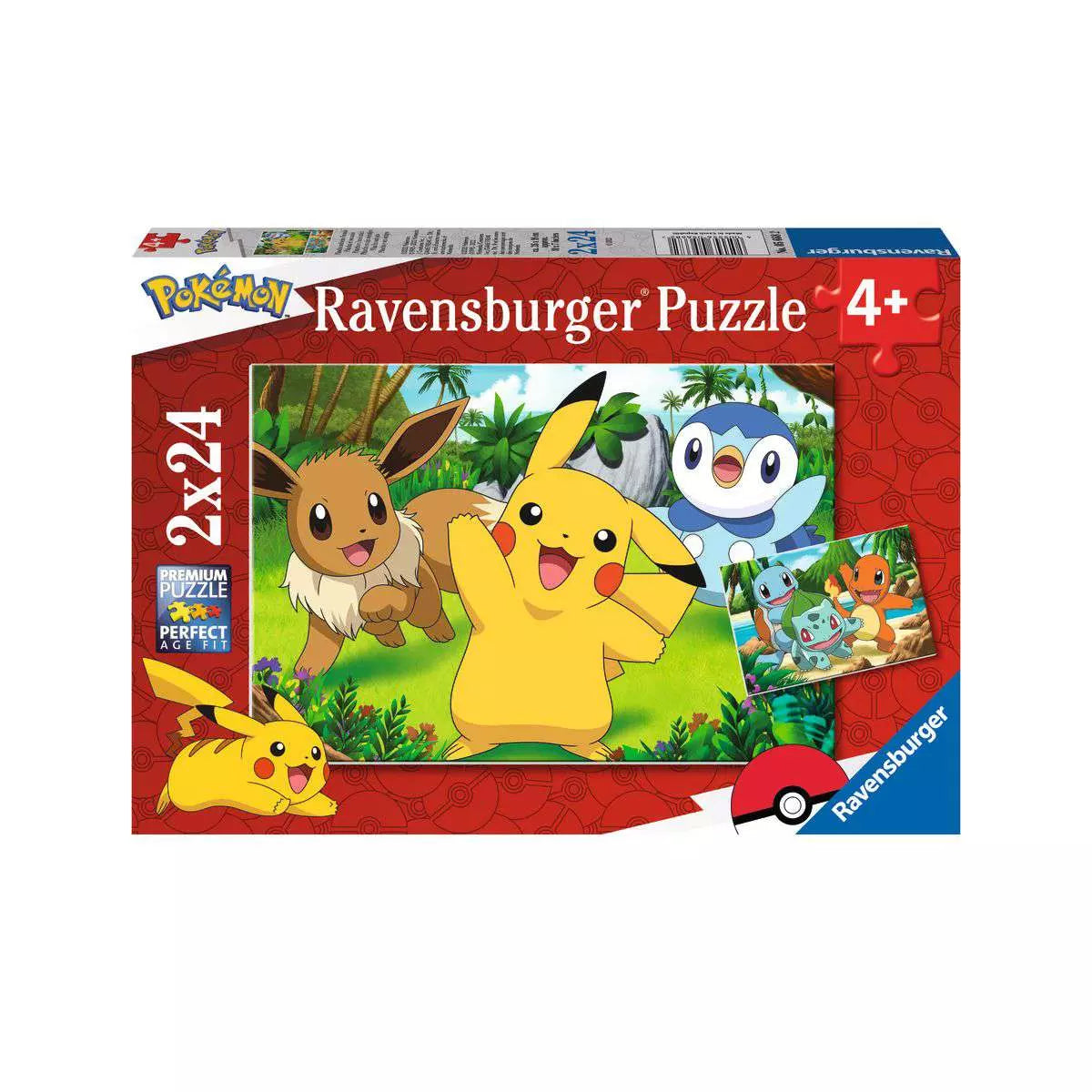 Kinderpuzzle Pokémon Pikachu und seine Freunde (2 × 24 Teile)