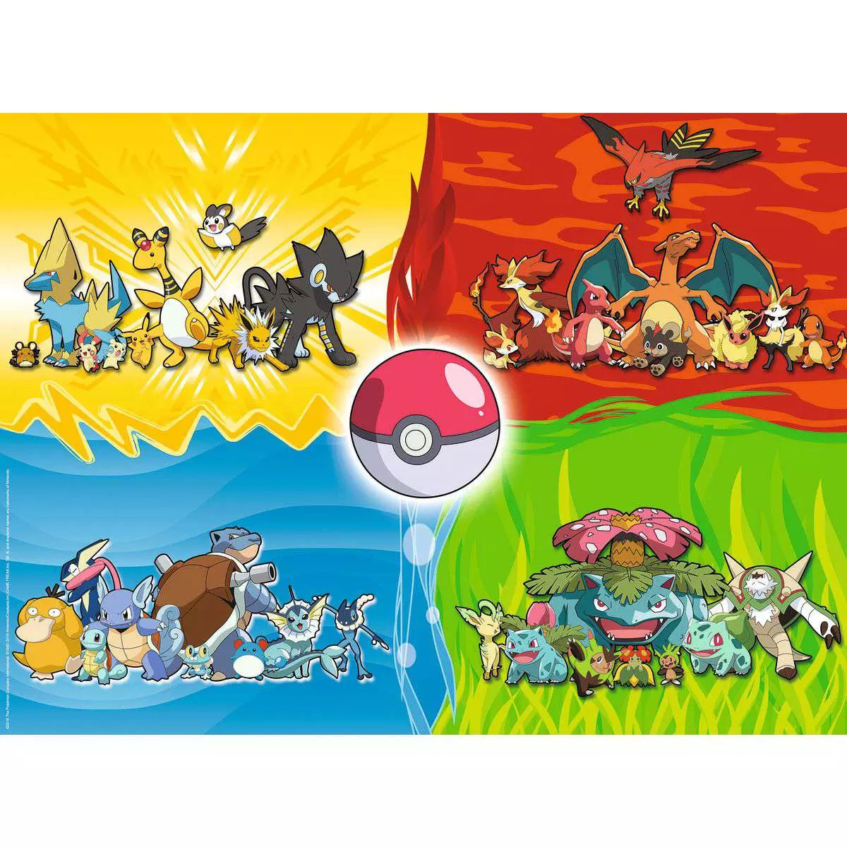Kinderpuzzle Pokémon Typen (150 XXL Teile) – Ansicht 1