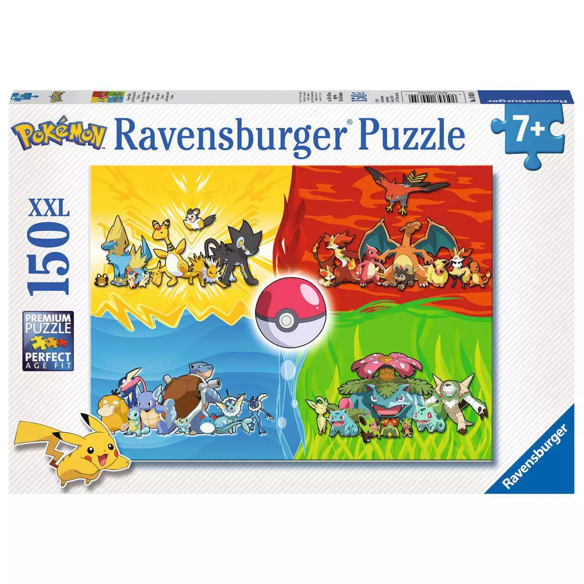 Kinderpuzzle Pokémon Typen (150 XXL Teile)