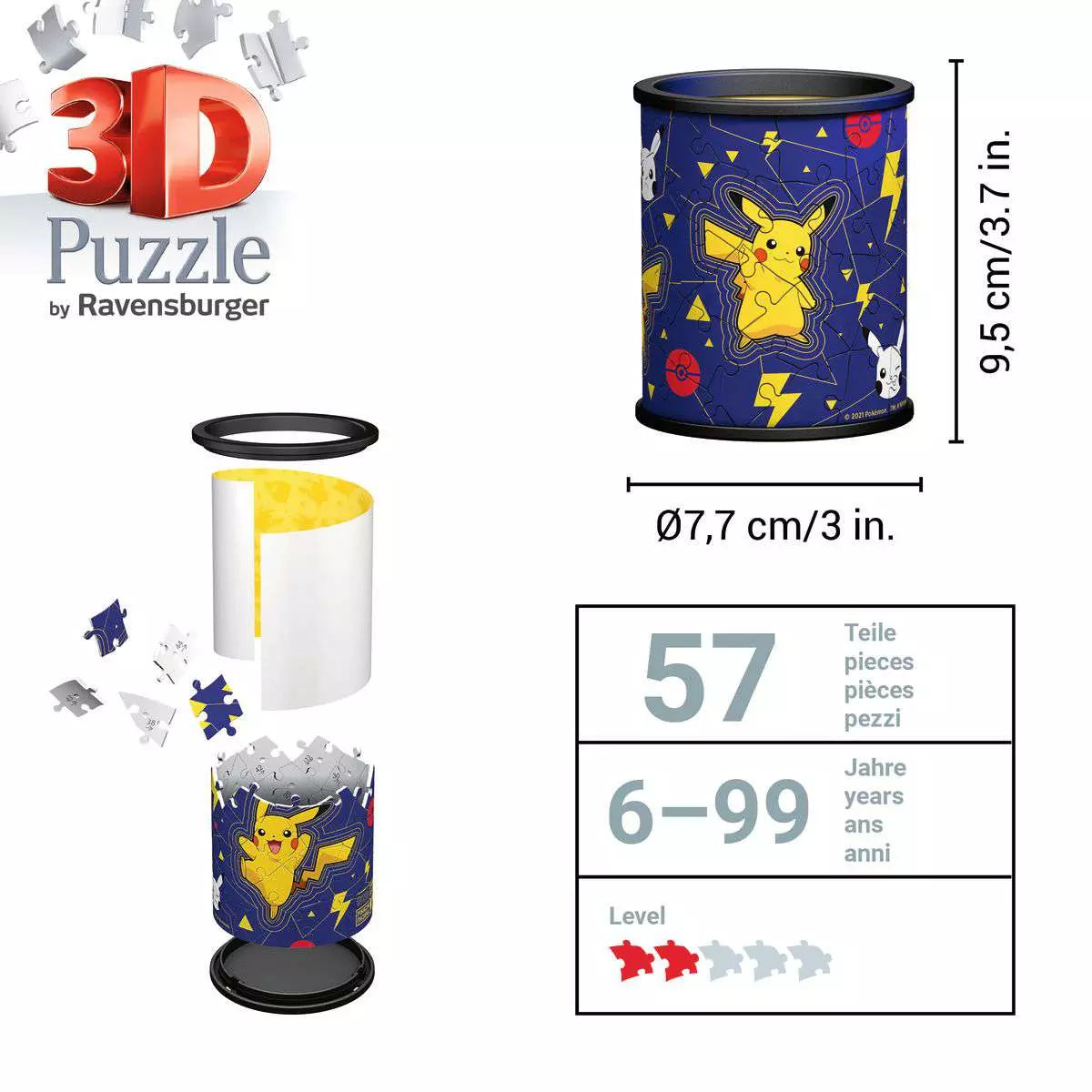 3D Puzzle Stiftehalter Pokémon (54 Teile) – Ansicht 4