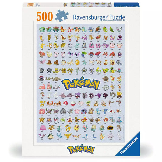 Puzzle Die ersten 151 Pokémon (500 Teile)