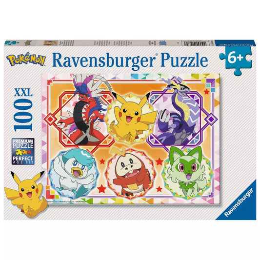 Kinderpuzzle Pokémon Karmesin und Purpur (100 XXL Teile)