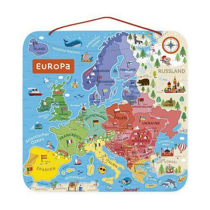 Magnetisches Europa Puzzle