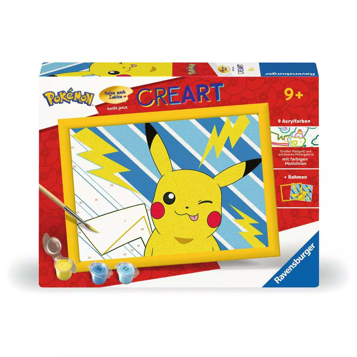 CreArt Malen nach Zahlen Pokémon – Freches Pikachu – Ansicht 1