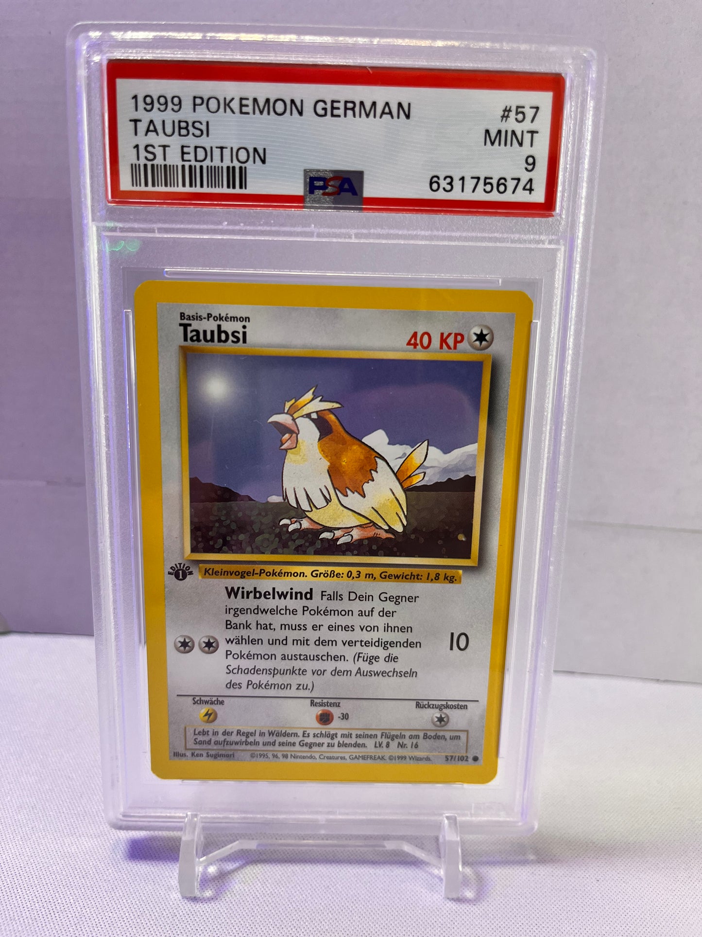 Taubsi 1st Edition PSA9 Base