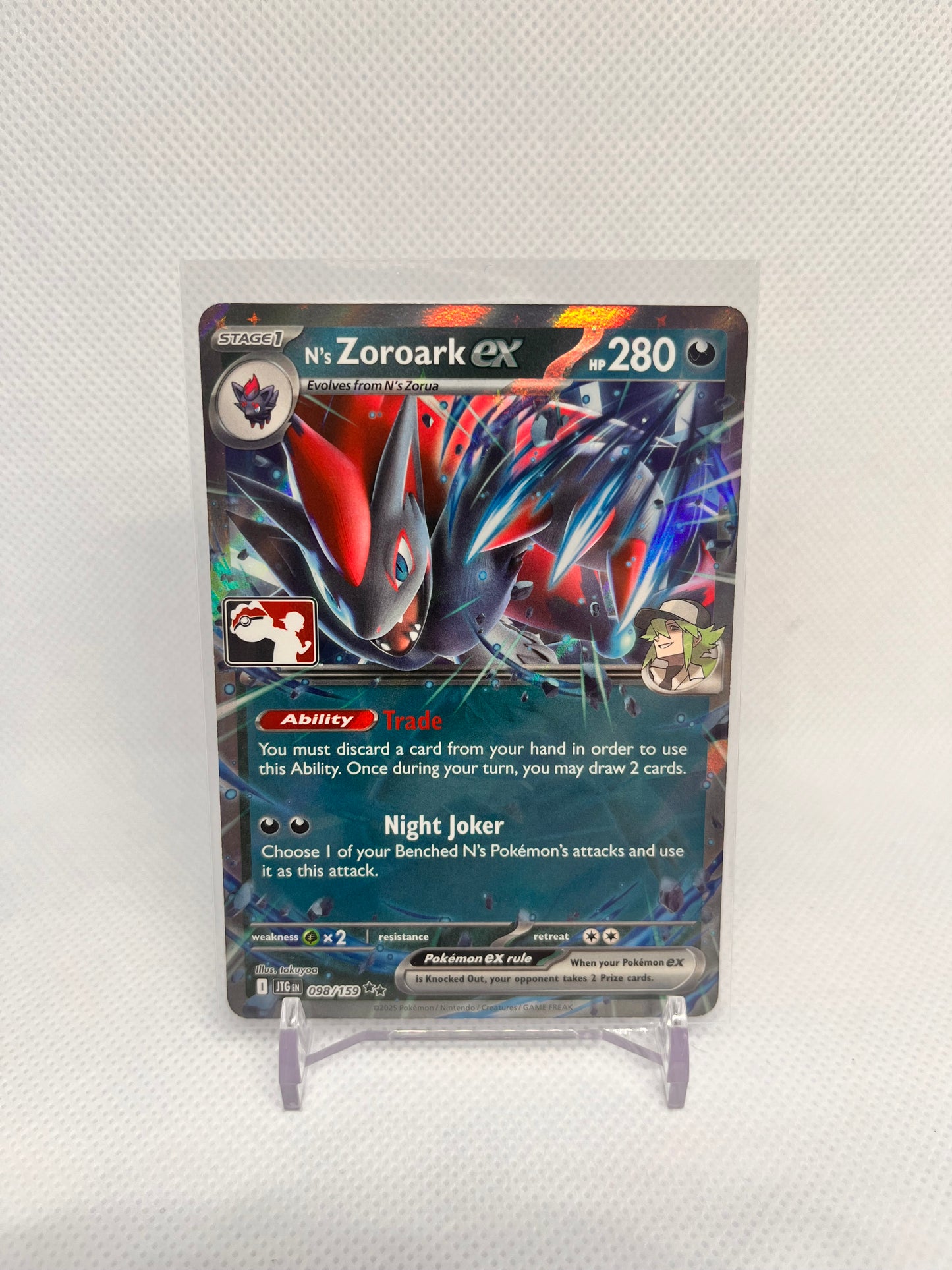 Ns Zoroark Ex JTG098, ENG stamped