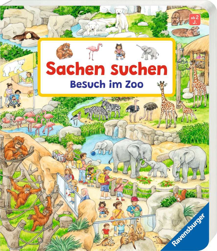 Ravensburger Sachen suchen Besuch im Zoo – Cover