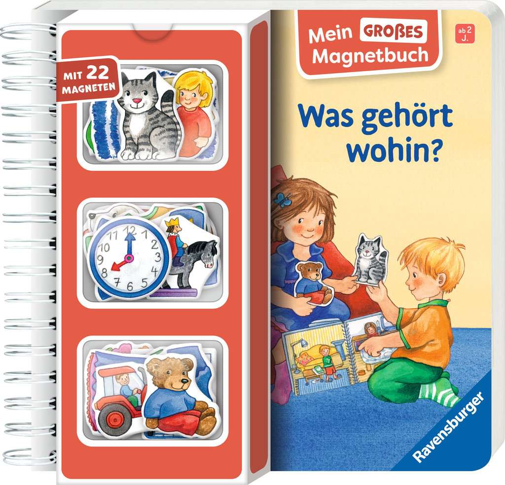 Ravensburger Mein großes Magnetbuch – Was gehört wohin? – Cover