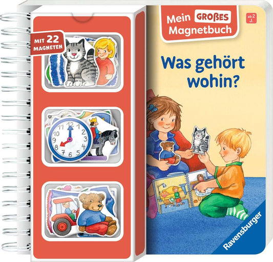Ravensburger Mein großes Magnetbuch – Was gehört wohin? – Cover