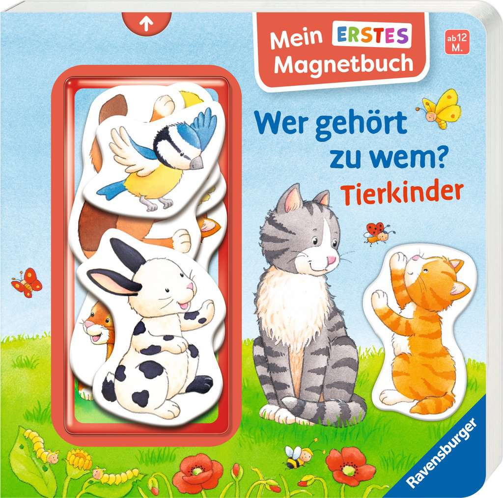 Ravensburger Mein erstes Magnetbuch – Wer gehört zu wem? Tierkinder – Cover