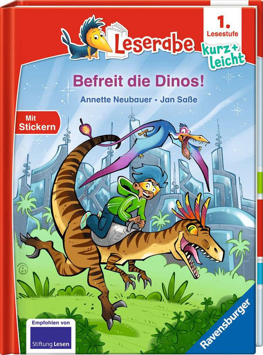 Leserabe Befreit die Dinos – Cover