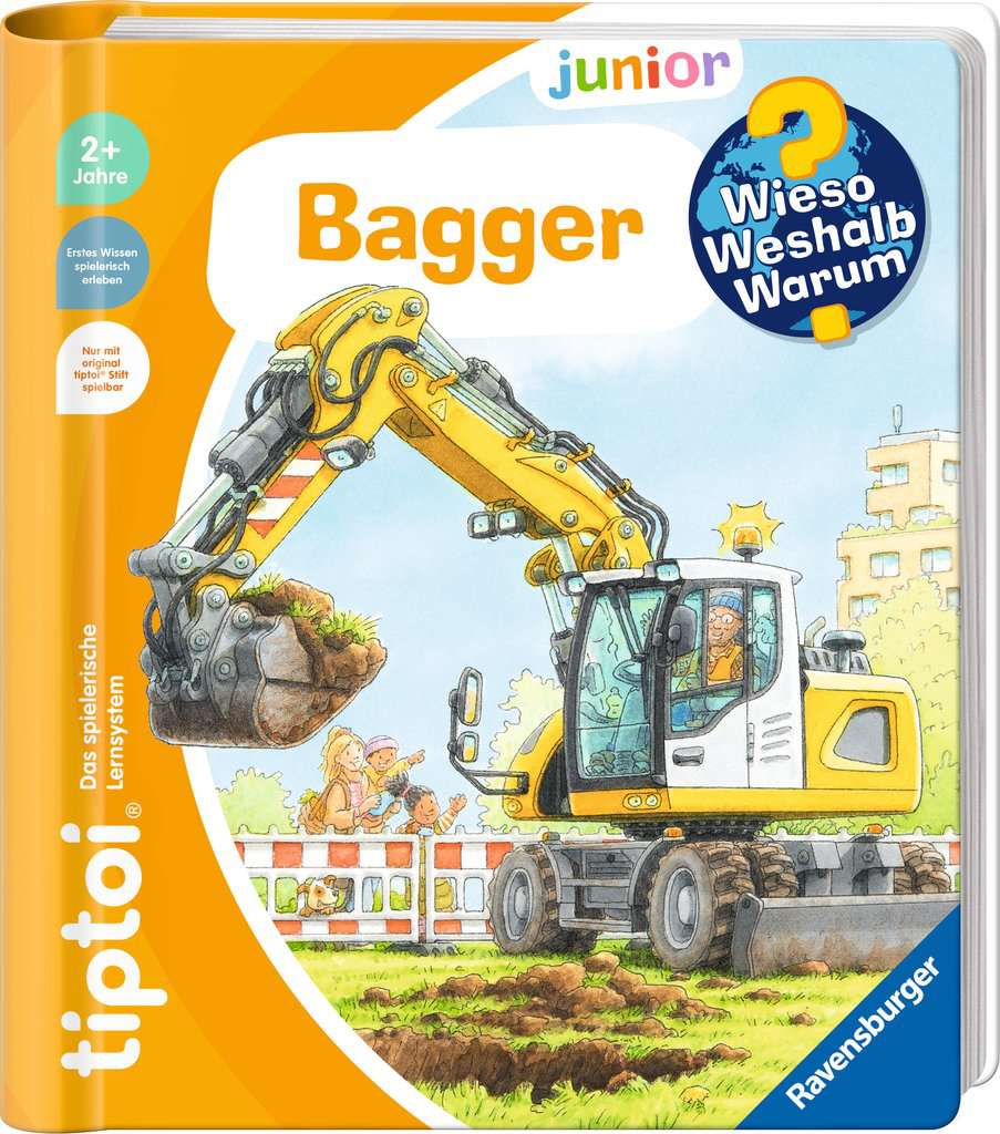 Ravensburger tiptoi Wieso Weshalb Warum junior Bagger – Cover