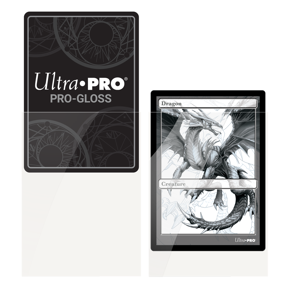 Ultra Pro PRO-Gloss Deck Protector Sleeves klar, 100 Stück