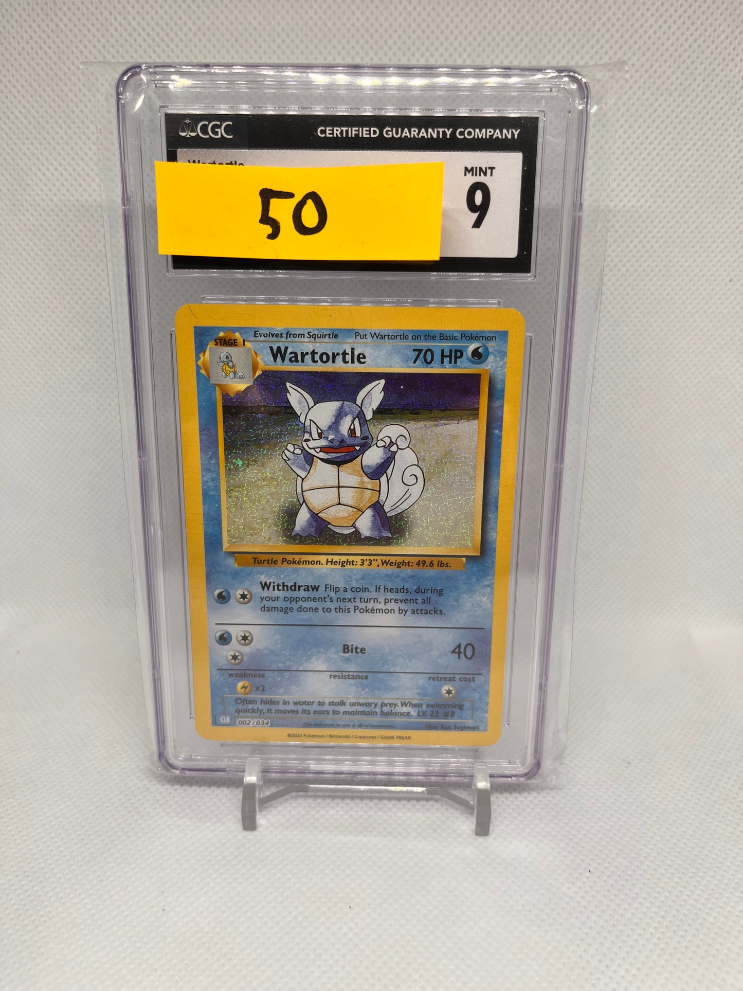 Wartortle ex Deck 002/034 CGC9