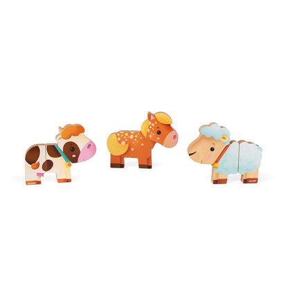 Magnetische Figuren Bauernhof Tiere