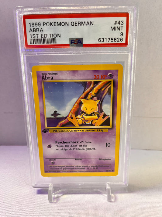 Abra 1st Edition PSA9 Base