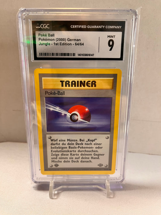 Pokeball 1st Edition CGC9 Jungle