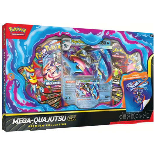 Pokémon Mega Quajutsu Premium Kollektion, DE, mit 8 Boostern
