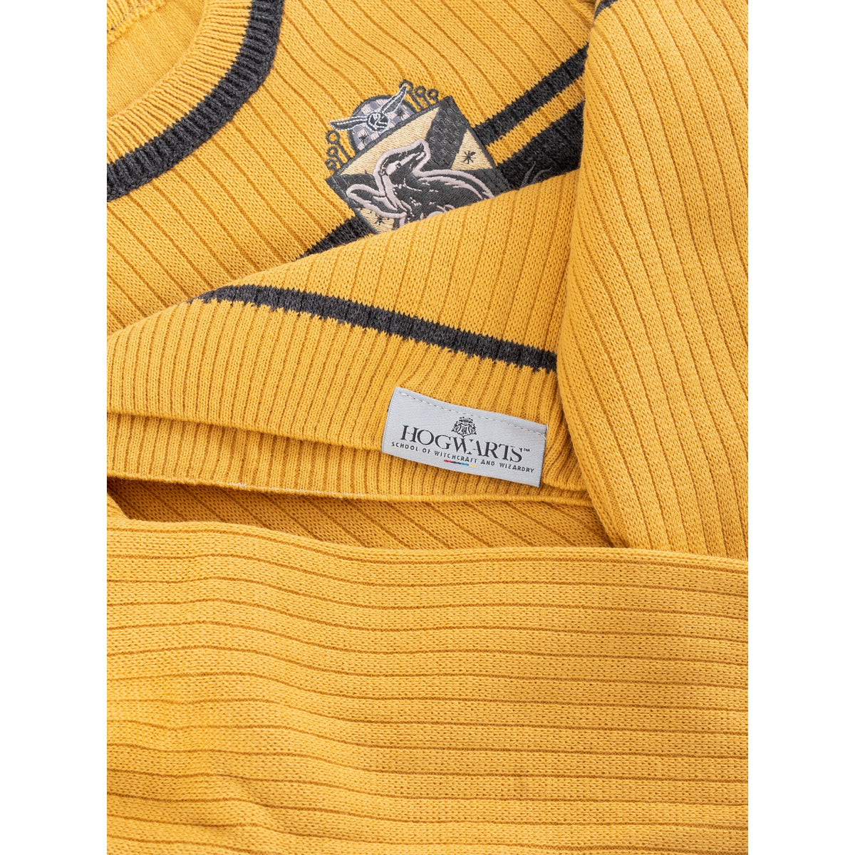 Harry Potter Kinder-Pullover Hufflepuff Varsity, Größe 11–12