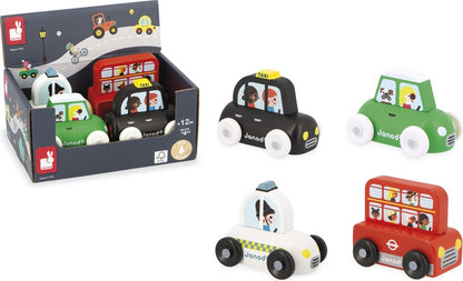 Janod Cross Roads Holzauto-Set