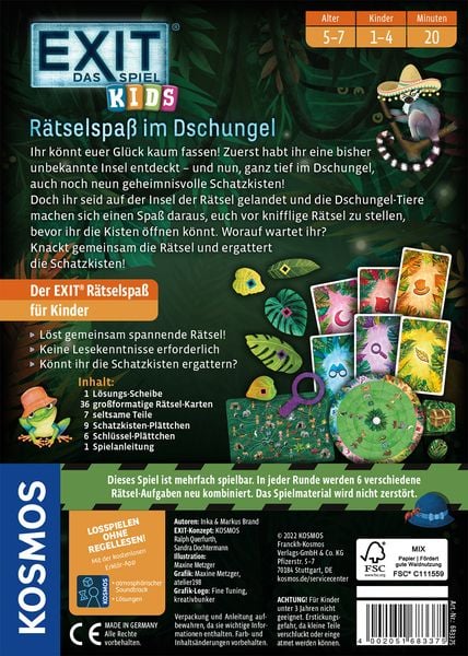 EXIT Kids - Rätselspaß im Dschungel