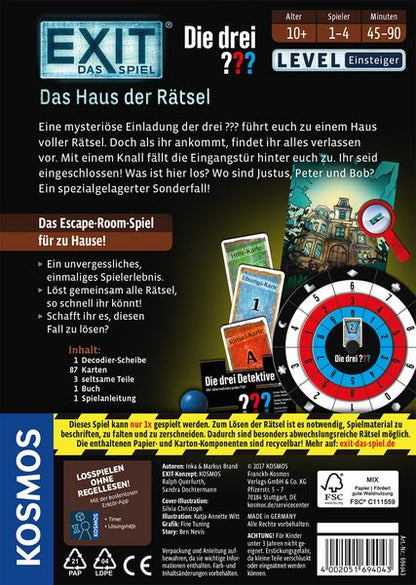EXIT - Das Spiel: Die drei ??? - Das Haus der Rätsel