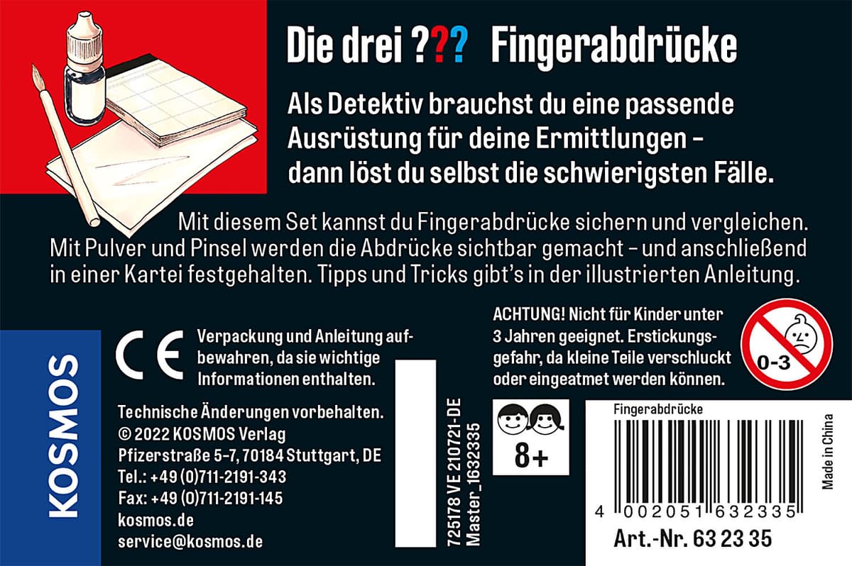 Die drei ??? - Fingerabdrücke Detektiv-Set