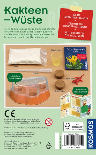 Kakteen-Wüste Experimentierkasten