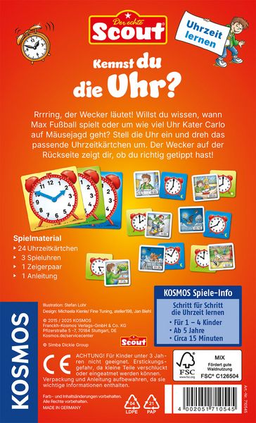 Scout - Kennst du die Uhr? Lernspiel