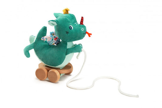 Lilliputiens Stofftier zum Ziehen - Drache
