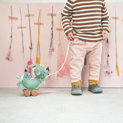 Lilliputiens Stofftier zum Ziehen - Drache