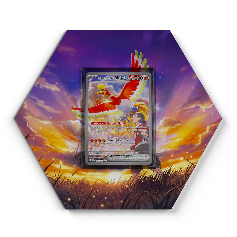 230/182 Ethan's Ho-Oh EX - Extended Artwork Pokemon Card Display
