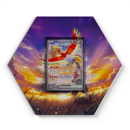 230/182 Ethan's Ho-Oh EX - Extended Artwork Pokemon Card Display