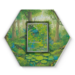 CardXpand 166/165 Bulbasaur - Extended Artwork Pokemon Card Display, Wanddisplay mit erweitertem Kartenartwork