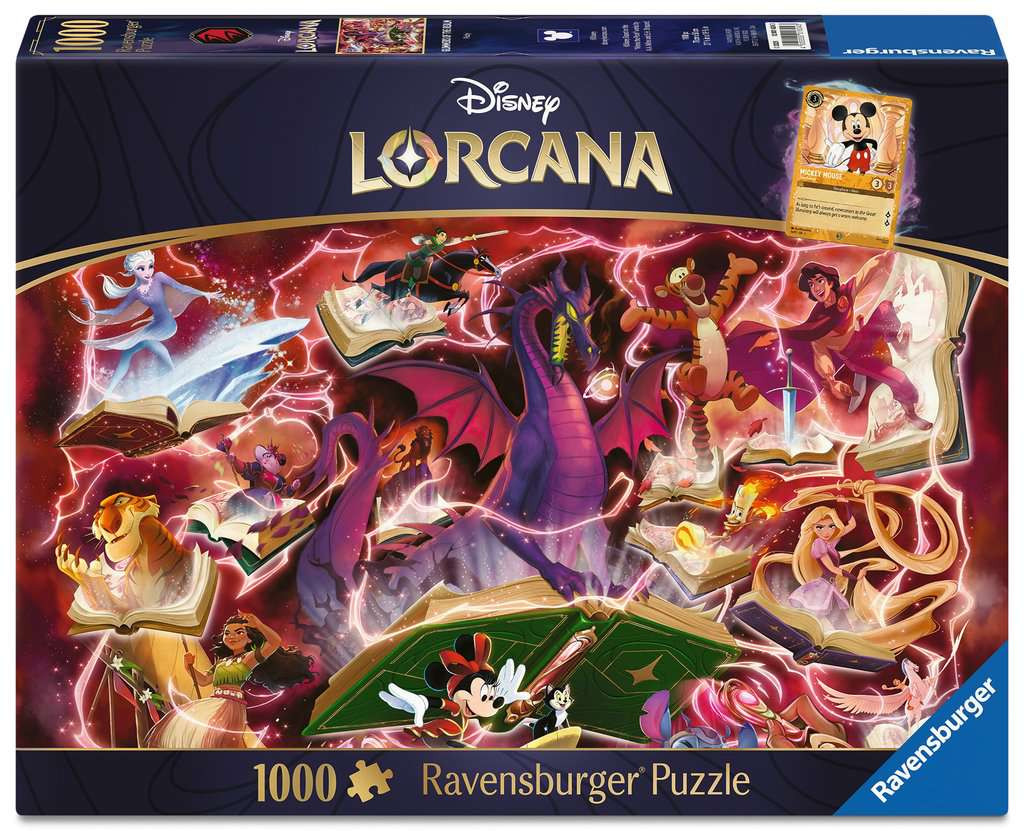 Ravensburger - Disney Lorcana - Glimmers of the Realm: Ruby 1000 Puzzle