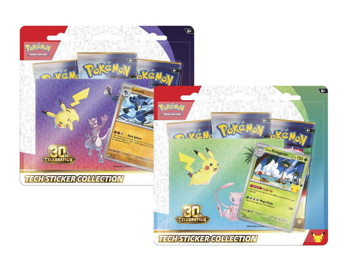 Pokémon 30th Anniversary Tech-Sticker-Blister, DE