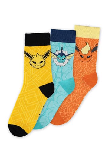 Pokémon Socken 3er-Pack Evoli Evolution 35-38