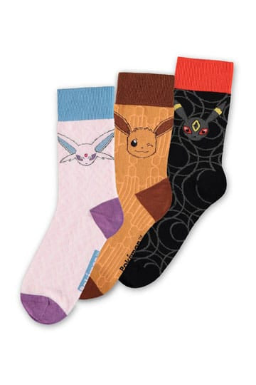Pokémon Socken 3er-Pack Evoli Evolution 2.0 35-38