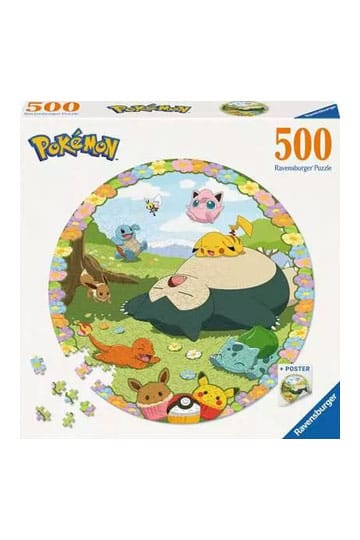 Rund-Puzzle Blumige Pokémon (500 Teile)