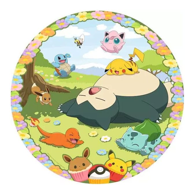 Rund-Puzzle Blumige Pokémon (500 Teile)