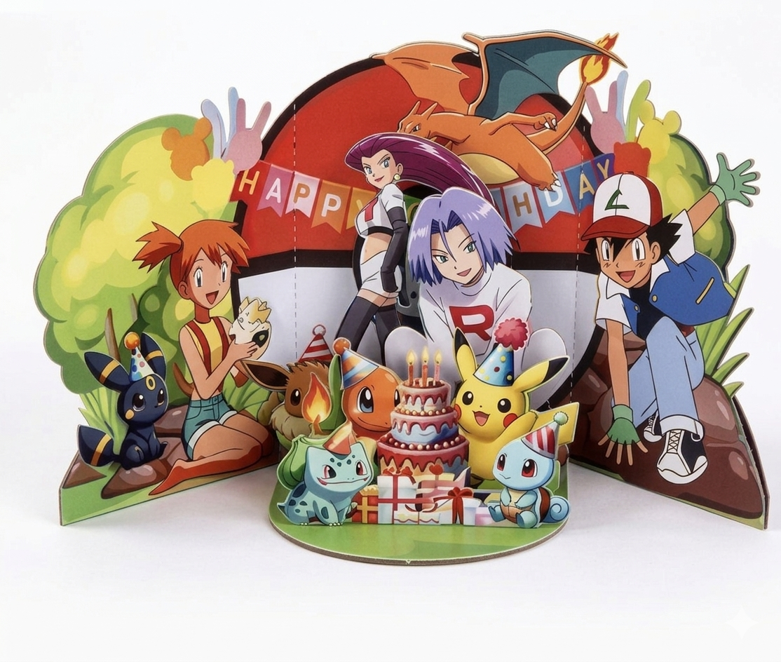Pokemon Geburtstag-Aufsteller