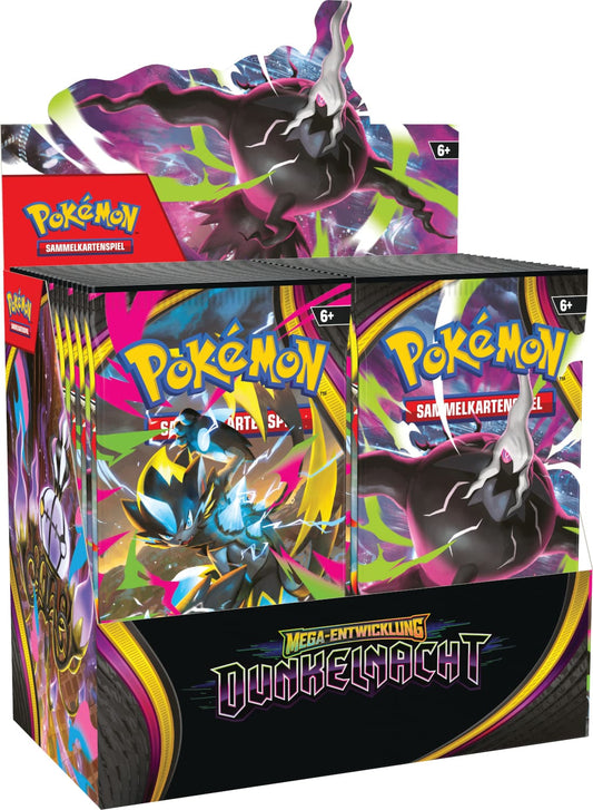 Pokémon Mega-Entwicklung Dunkelnacht Booster-Display, deutsche Ausgabe