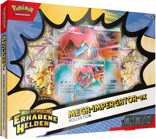 Pokémon Erhabene Helden Mega-Impergator-ex Kollektion, deutsche Ausgabe